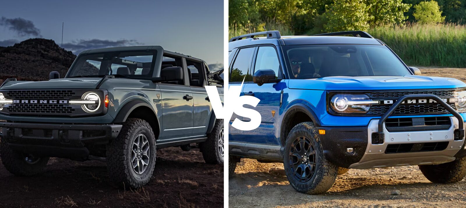 2025 Ford Bronco Full Size vs. 2025 Ford Bronco Sport