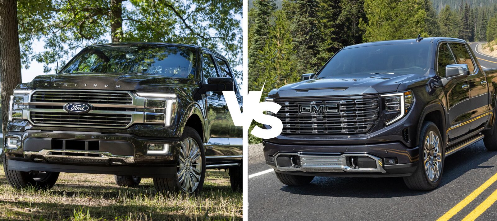 2025 Ford F-150 Platinum vs. 2025 GMC Sierra 1500 Denali