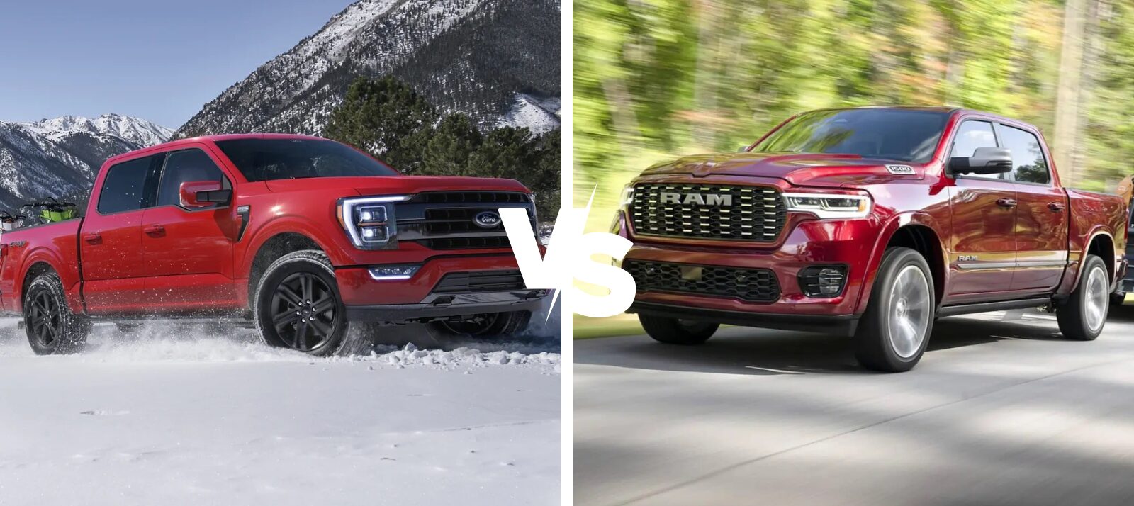 2025 Ford F-150 vs. Dodge Ram 1500