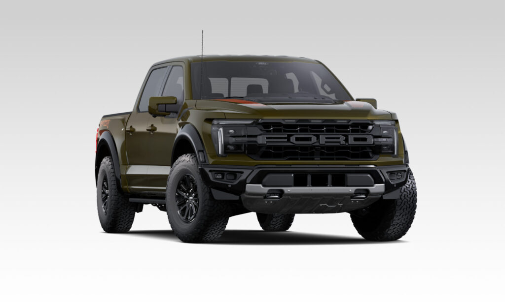 Front View of the 2025 Ford F-150 Raptor Trim Model