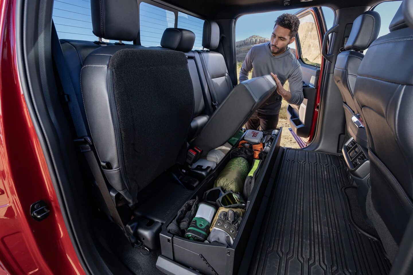 2025 F-150 Backseat storage