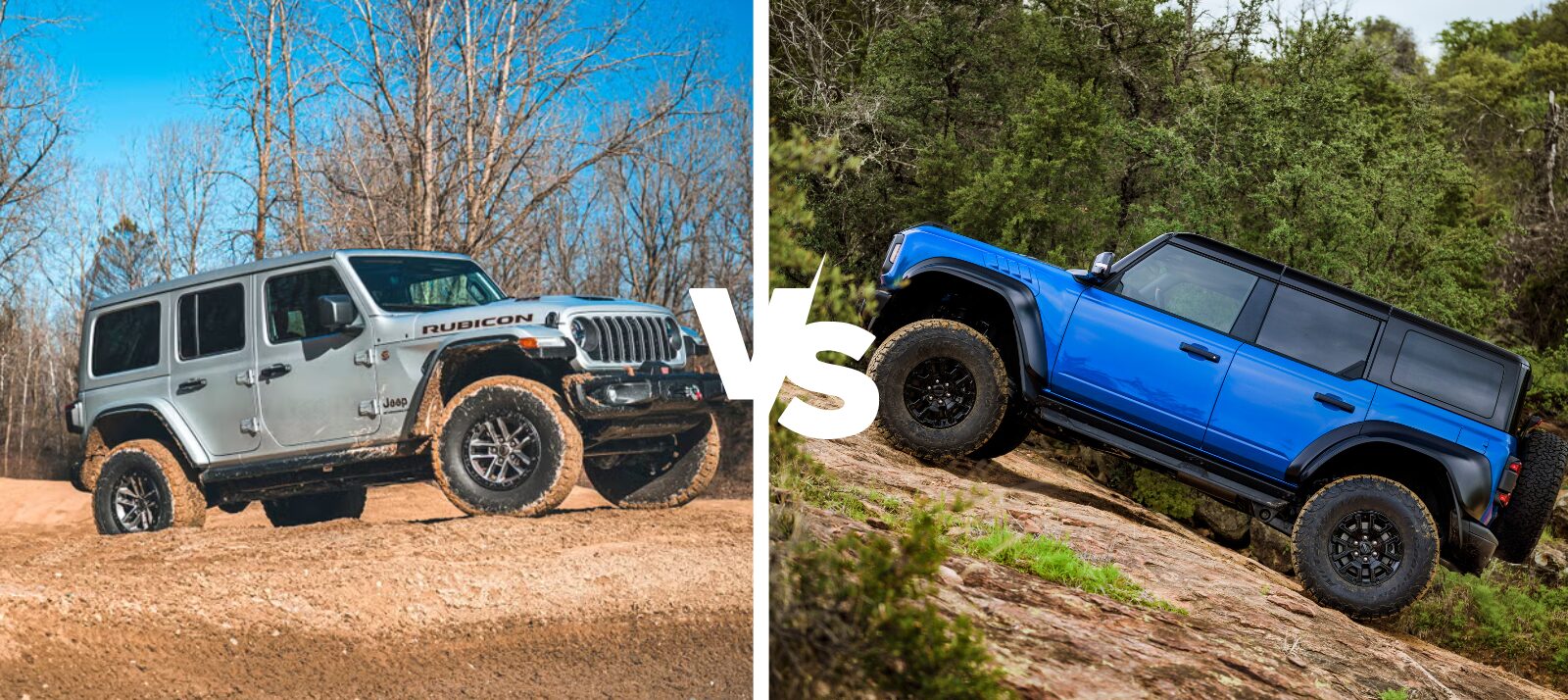 Ford Bronco Raptor vs. Jeep Wrangler Rubicon 392