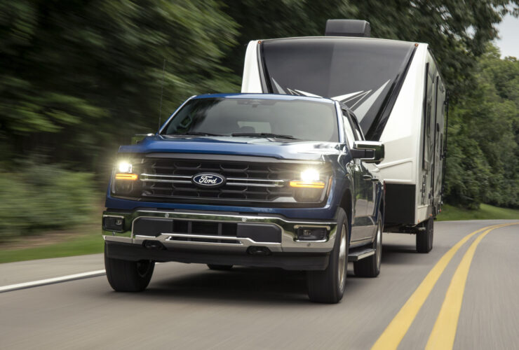 2024 Ford F-150 XLT hauling an RV