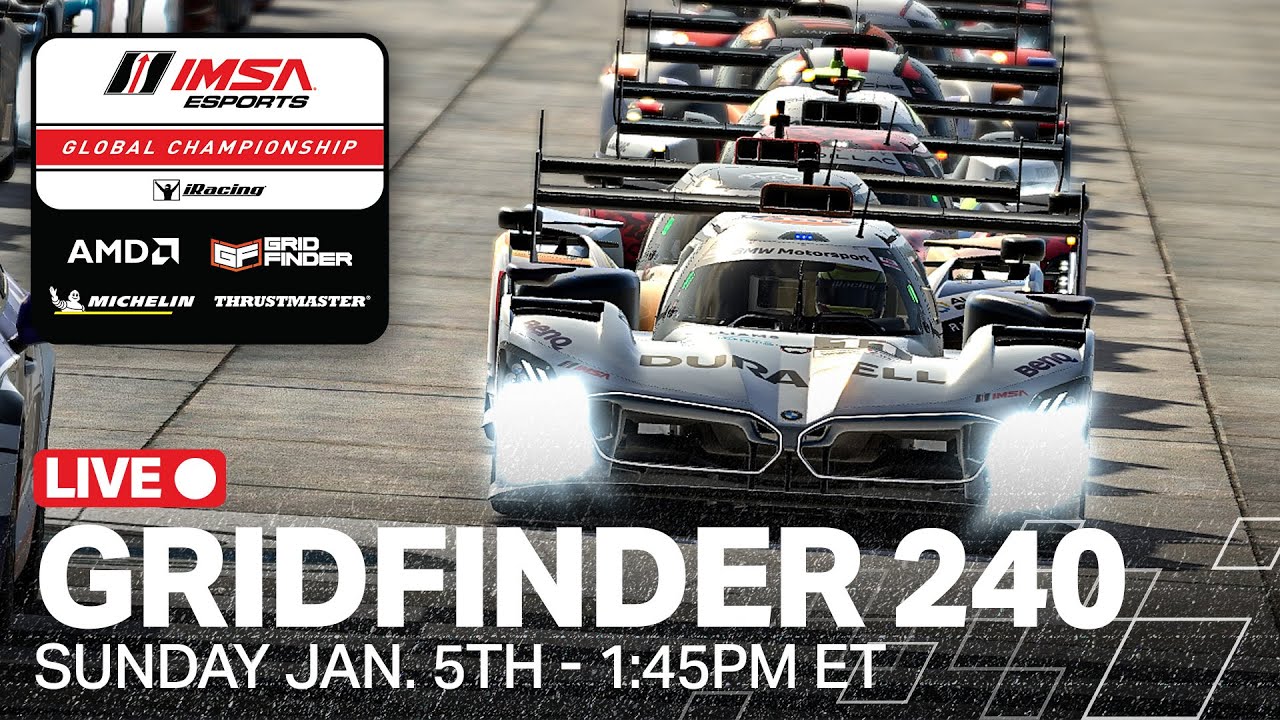 Gridfinder240thumb 2024 IMSA eSports Global Championship: An In-depth Preview and Sebring Raceway Insights