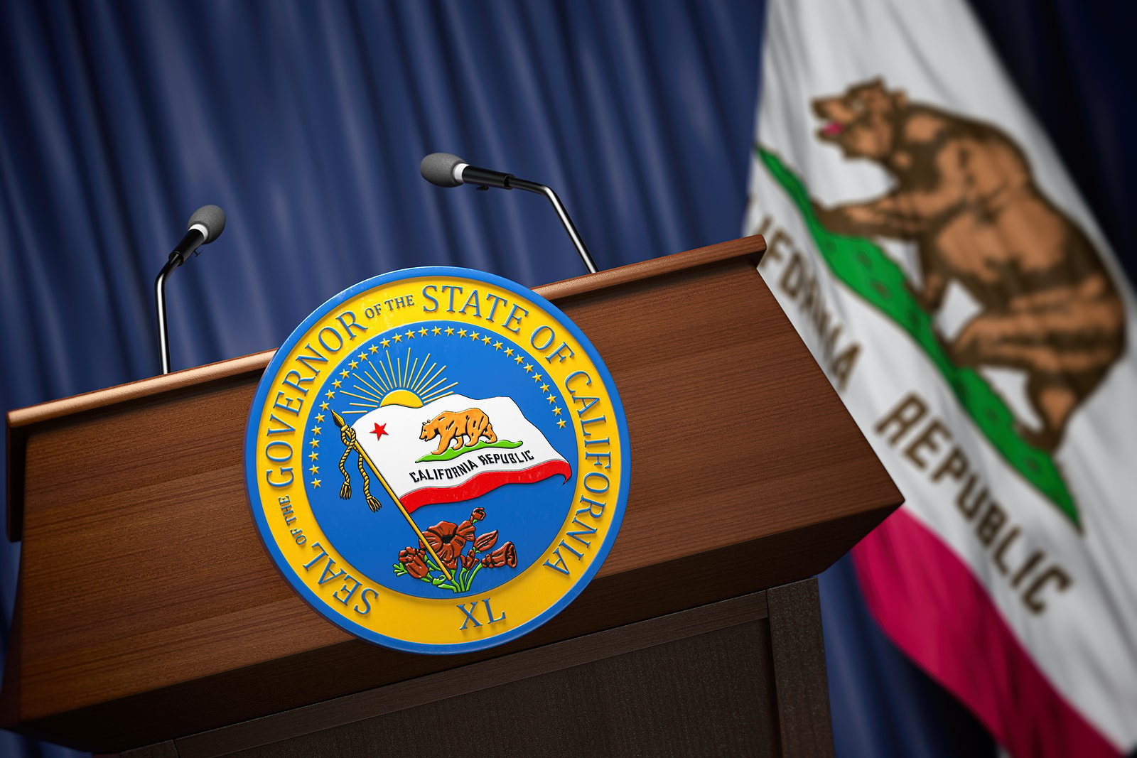 bigstock Press conference of governor o 415062364 Exploring California's Electric Vehicle Mandate: Feasibility, Economic Implications and Way Forward